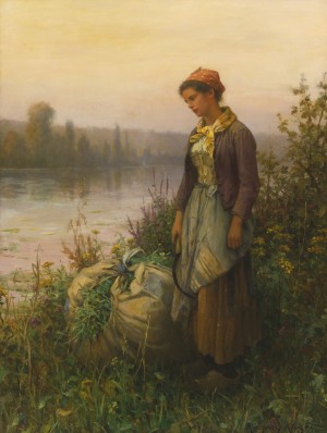 Woman on the stream